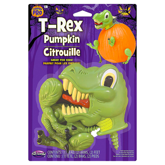 Halloween T-Rex Dinosaur Pumpkin Decorating Kit