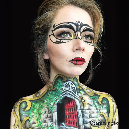 ProPaint™ Face & Body Paint - Professional Halloween Makeup | Raven Black 1oz (30ml)