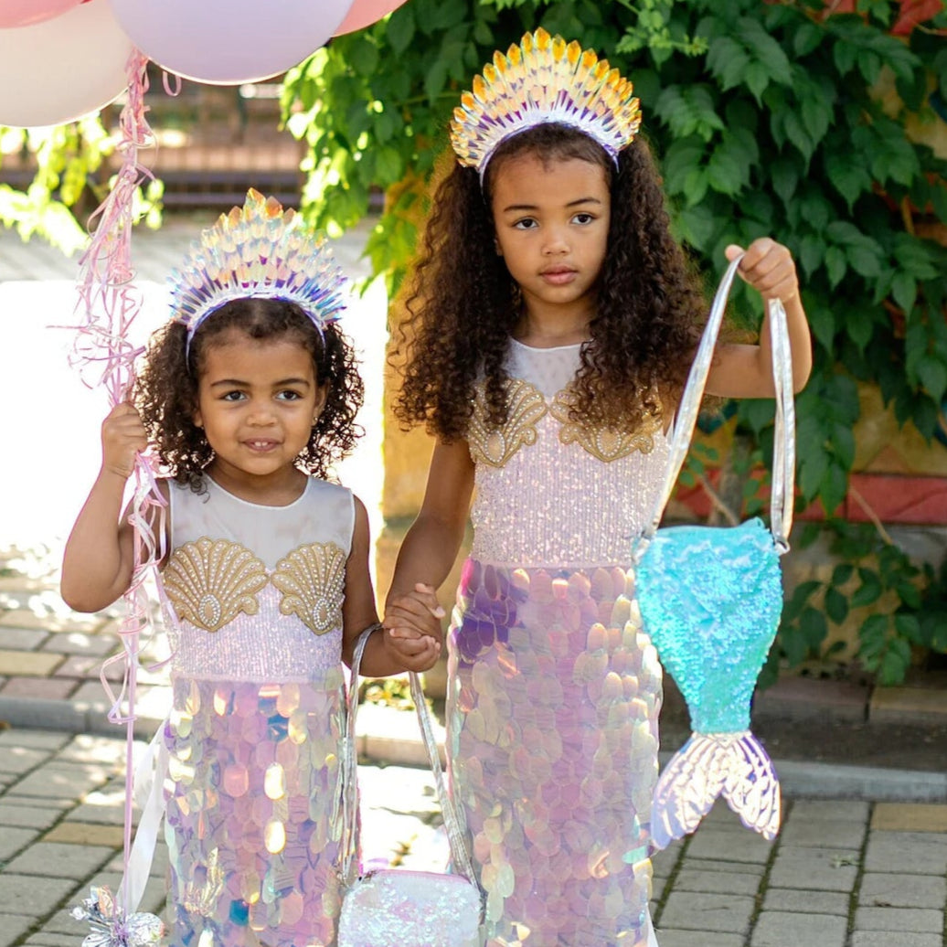 Mermaid Tail Princess Dress – Sparkly Costume for Girls