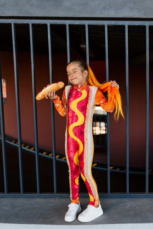 princess costume, mermaid costume, under the sea costume — side profile bun print, turquoise highlight – Kate Princess Dress