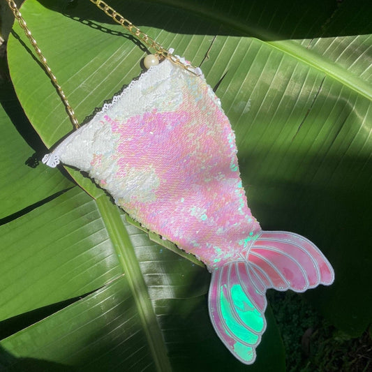 Mermaid sequin bag turquoise glitter princess costume accessory – Kate Princess Dress