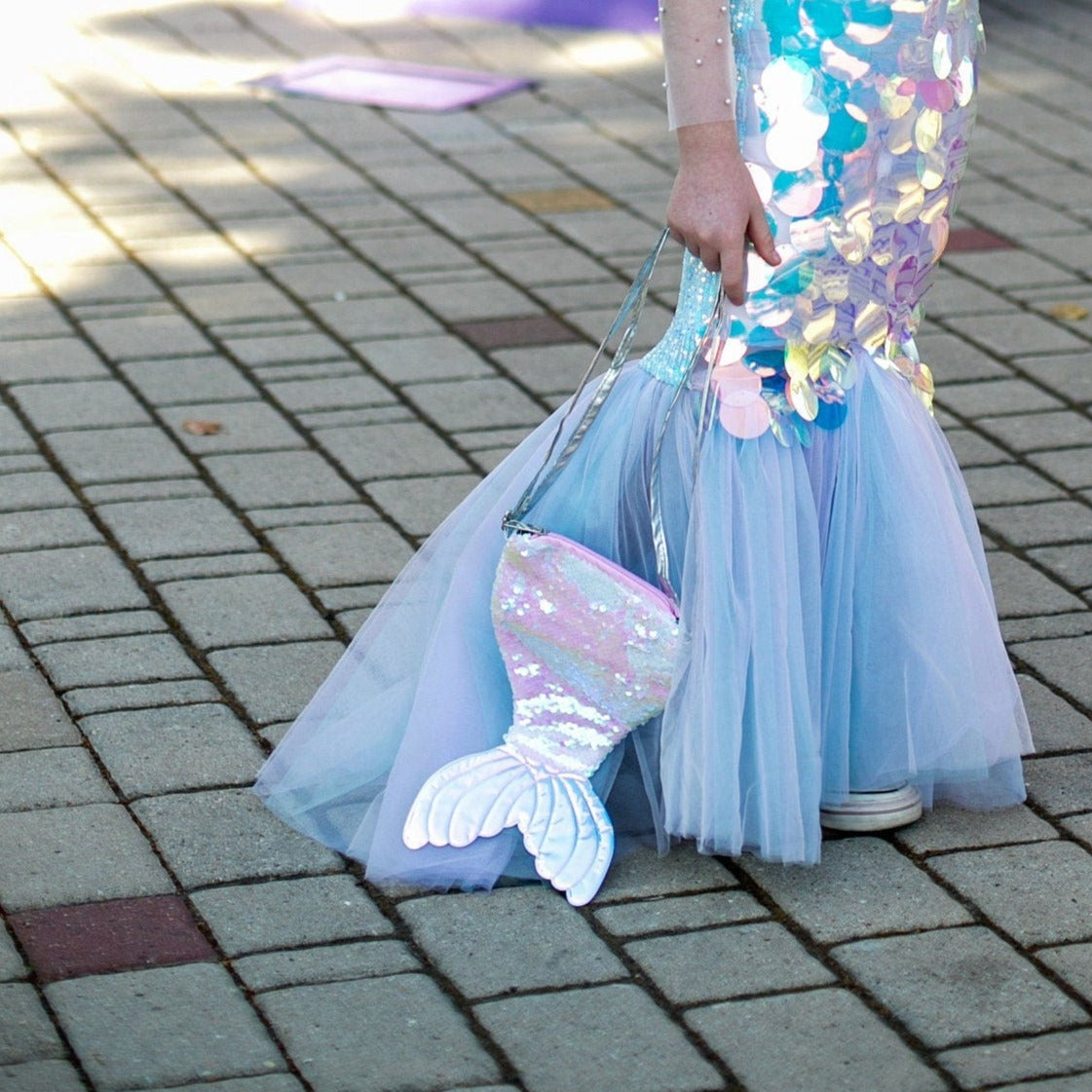 Compact mermaid fishtail sequin bag party accessory – Kate Princess Dress