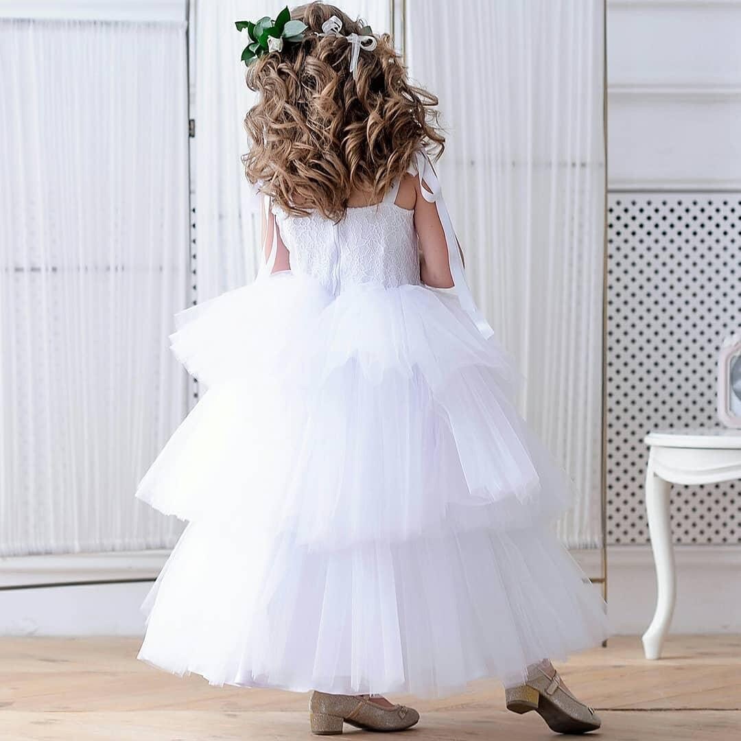 First Communion Dress, Girl Wedding Flower Dress