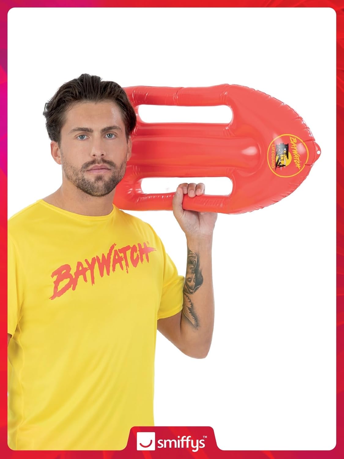 Smiffys Baywatch Lifeguard Inflatable Float Prop Red