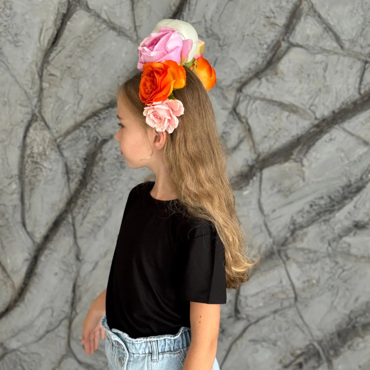Witchy floral skull crown for under the sea costume looks, sequins idea – Kate Princess Dress.