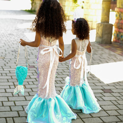 Mermaid Tail Princess Dress – Sparkly Costume for Girls