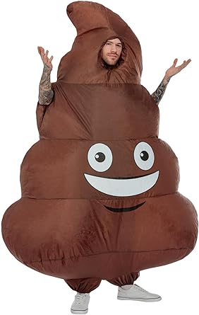 Inflatable Poop Costume, Brown