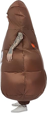 Inflatable Poop Costume, Brown