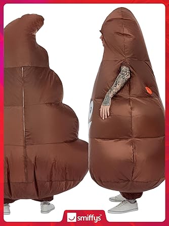 Inflatable Poop Costume, Brown