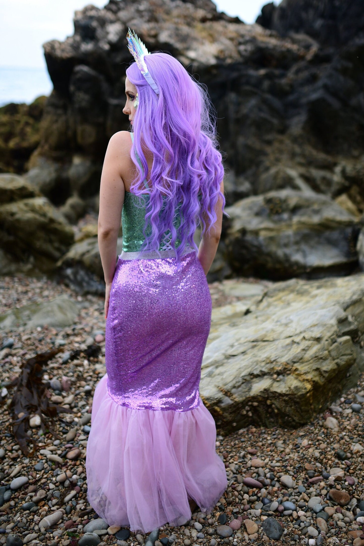 Lavender Fish Tail Skirt & Mint Top- Cosplay & Halloween