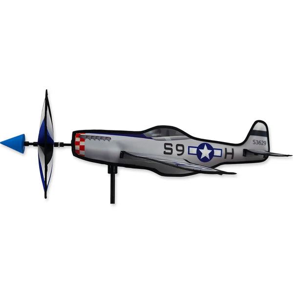 20-Inch P-51 Mustang Airplane Spinner - Premier Kites Outdoor Decor