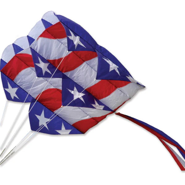 Patriotic Parafoil 7.5 Kite - Durable, Portable, High-Flying Fun