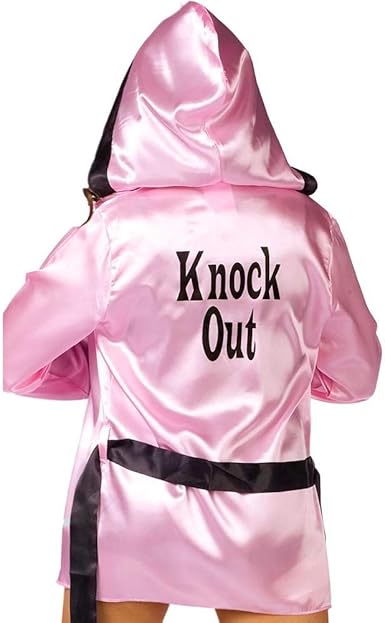 Pink Boxer Robe & Boxing Gloves