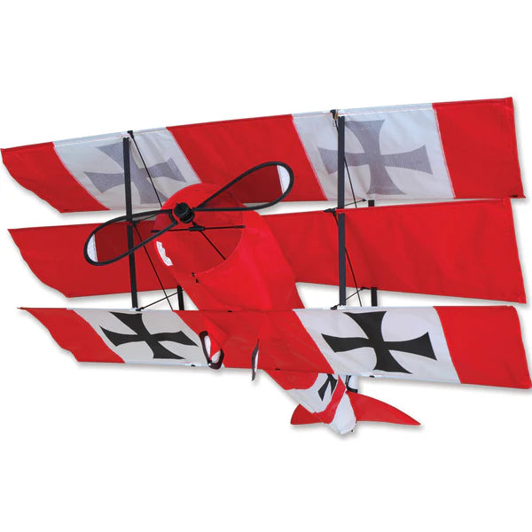 Red Baron Tri-Plane Kite - Durable, Easy to Fly Aircraft Design