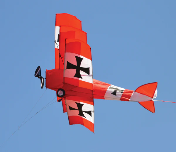 Red Baron Tri-Plane Kite - Durable, Easy to Fly Aircraft Design