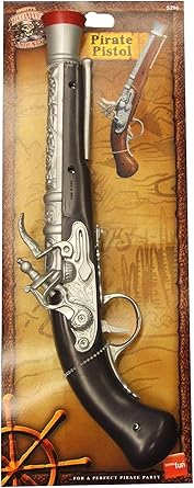 Smiffy's Pirate Pistol Costume Accessory, Silver