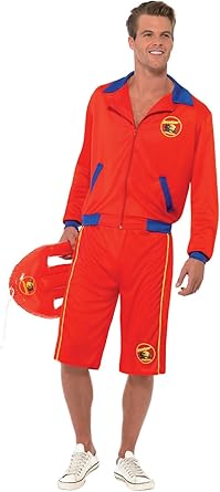 Smiffys Baywatch Beach Men's Lifeguard Costume