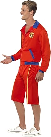 Smiffys Baywatch Beach Men's Lifeguard Costume