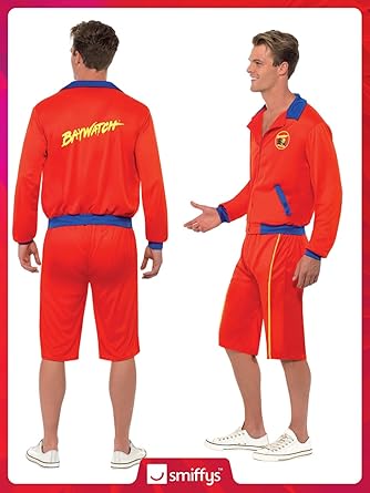 Smiffys Baywatch Beach Men's Lifeguard Costume