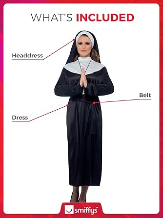 Smiffys Classic Nun Adult Costume