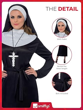 Smiffys Classic Nun Adult Costume