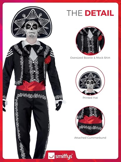 Smiffys Day of the Dead Se±or Bones Costume