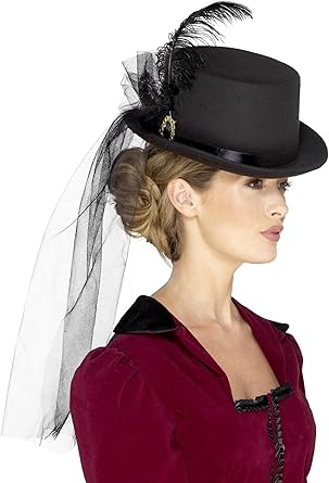 Smiffys Deluxe Ladies Victorian Top Hat