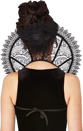 Smiffys Fever Gothic Lace Stand Up Collar with Back Tie