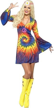 Smiffys Women 1960s Tie Dye Costume