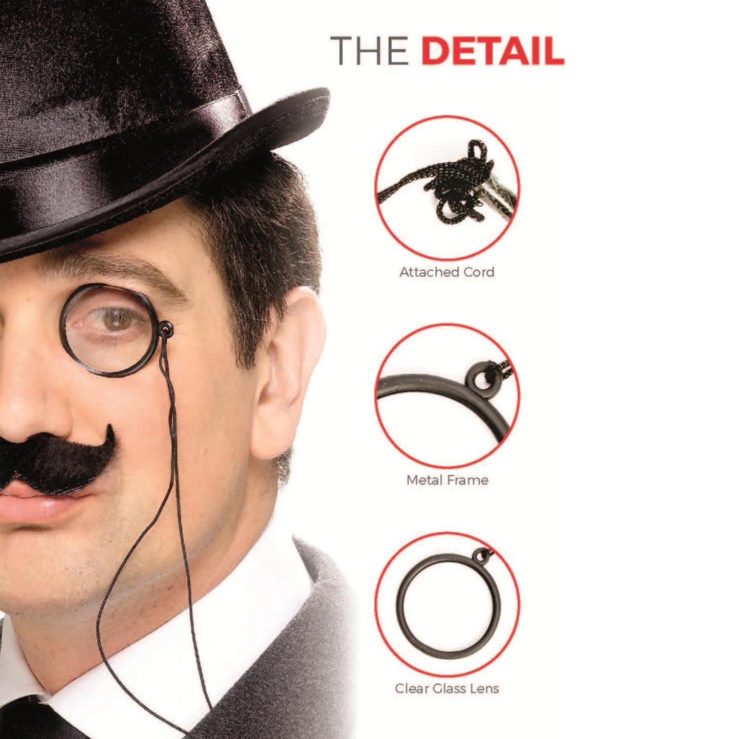 Smiffys Tales of Old England Monocle Black