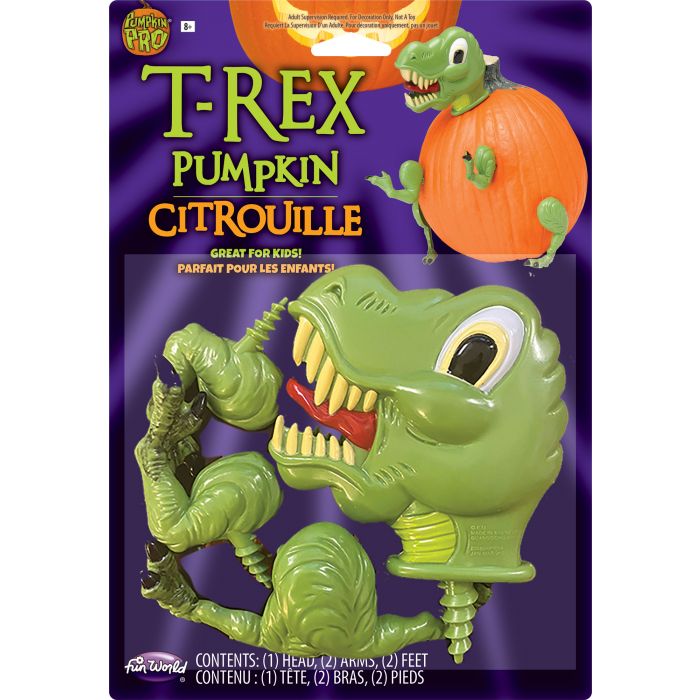 Halloween T-Rex Dinosaur Pumpkin Decorating Kit