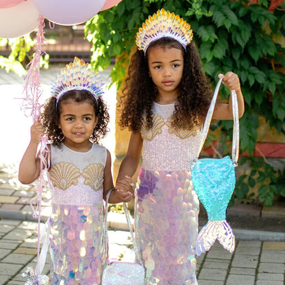 Mermaid Tail Princess Dress – Sparkly Costume for Girls
