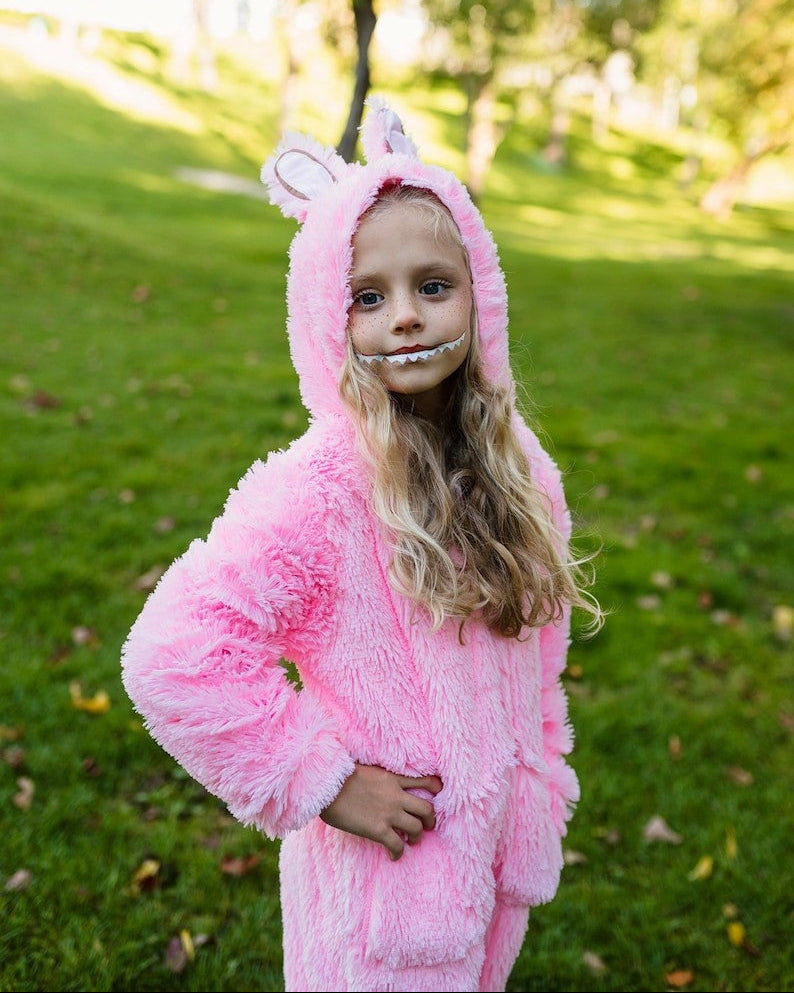 princess costume, mermaid costume, under the sea costume; fuzzy hood with ears close-up; turquoise, sequins – Kate Princess Dress