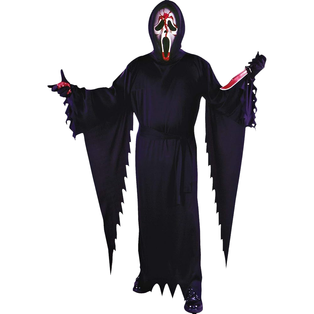 Adult Bleeding Ghost Face Costume