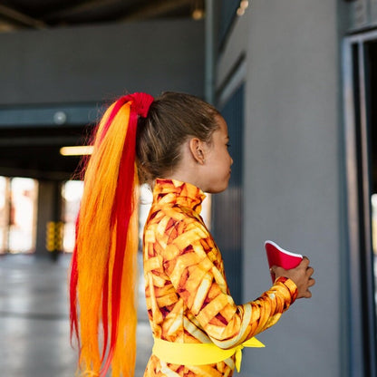 princess costume, mermaid costume, under the sea costume — side view fries box, turquoise highlight – Kate Princess Dress