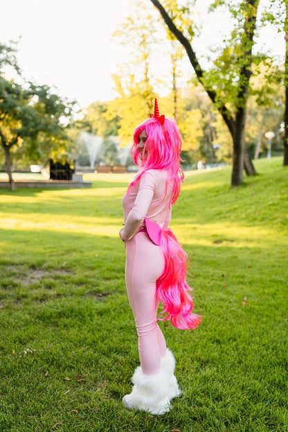 princess costume, mermaid costume, under the sea costume — hood with horn and ears, sequins touch – Kate Princess Dress