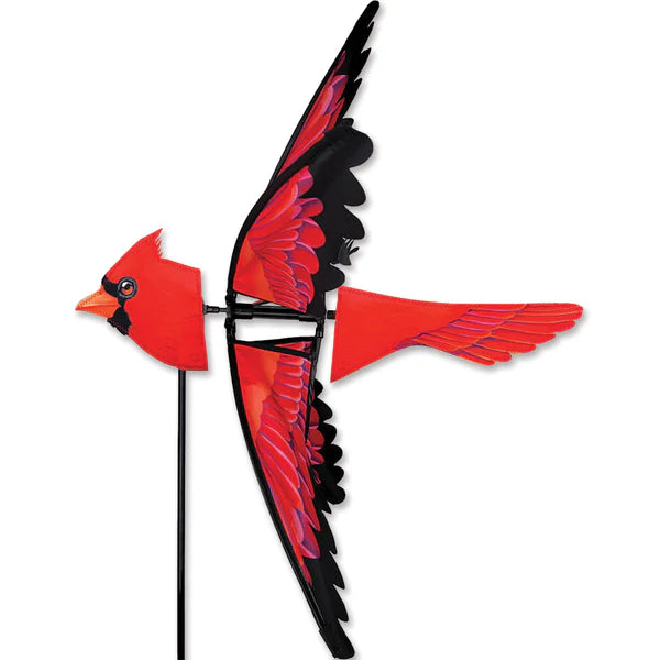 23 in. North American Cardinal Spinner | Bright Garden Decor