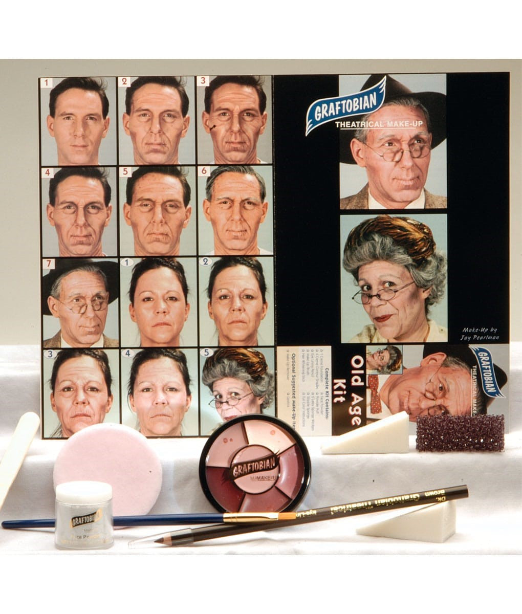 Old Age Makeup Kit – Professional Aging Special FX Makeup