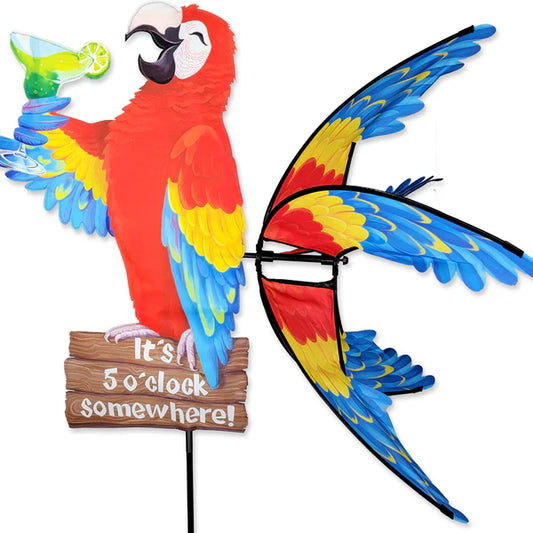 37-Inch Island Parrot Spinner - Vibrant Garden Decor | Premier Kites