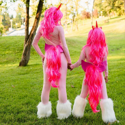 princess costume, mermaid costume, under the sea costume — lifestyle photo in pink suit, turquoise highlight – Kate Princess Dress