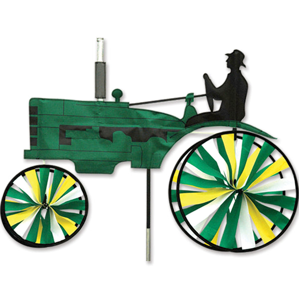 29 in. Old Tractor Spinner - Green | Colorful Garden Decor