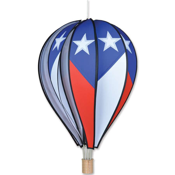 26 in. Patriotic Hot Air Balloon | Vibrant Garden Spinner