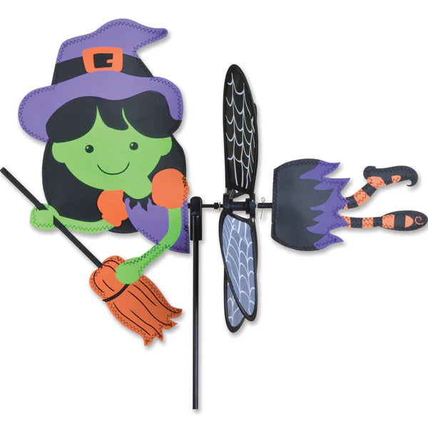 Petite Witch Spinner | Whimsical Halloween Garden Decor