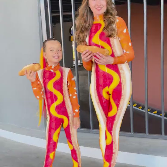 Hot dog costume for women that's cute, comfy, and party ready—perfect for Halloween and group themes