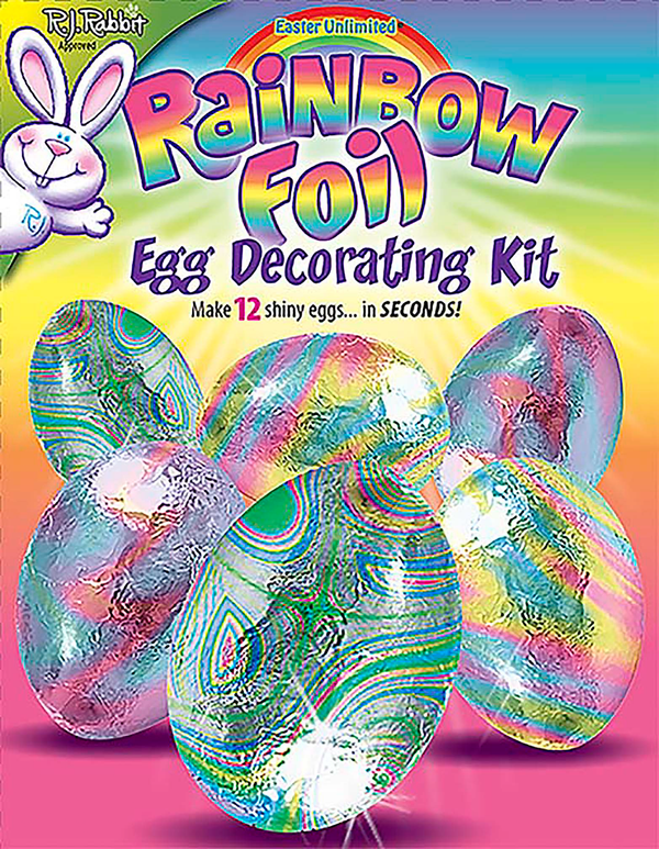 Rainbow Foil Egg Deco Kit