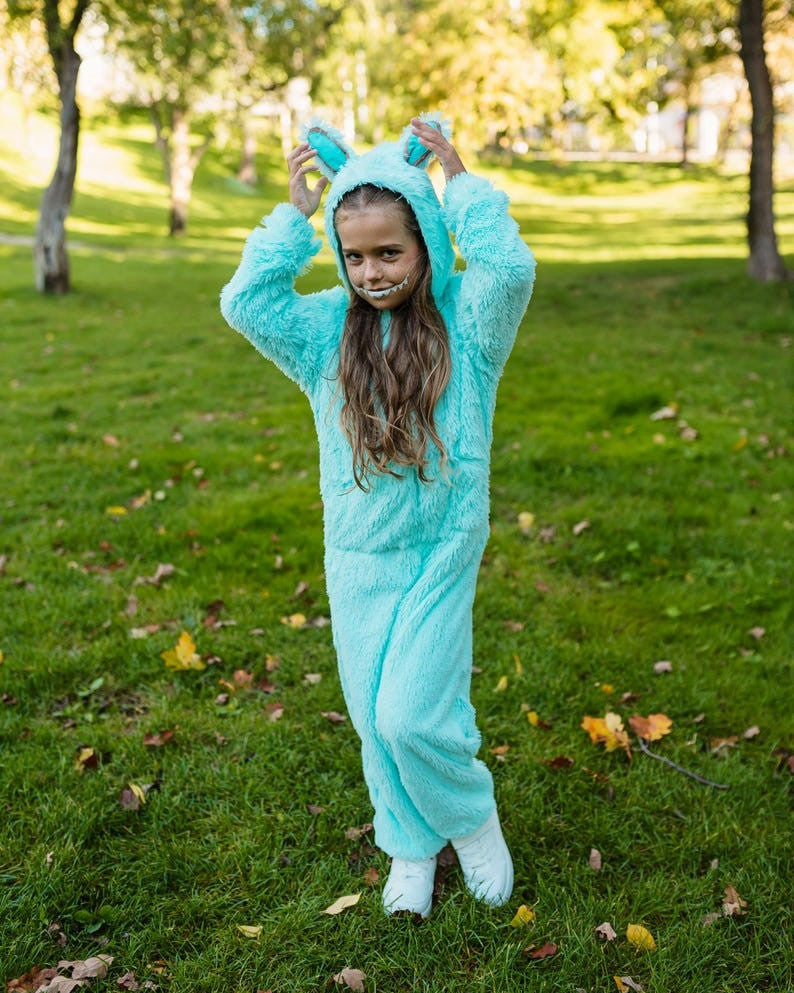 princess costume, mermaid costume, under the sea costume; plush fleece texture detail mint fabric; holographic, sequins – Kate Princess Dress