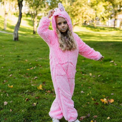 princess costume, mermaid costume, under the sea costume; back view of pink monster onesie; sequins, turquoise – Kate Princess Dress