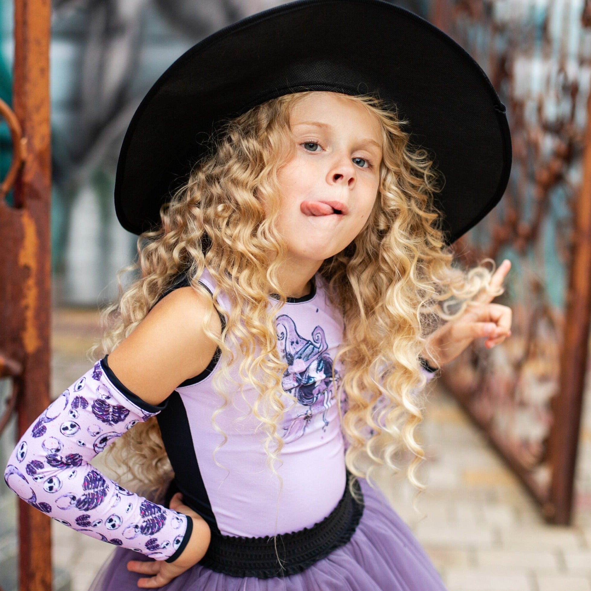 Halloween Witch Girl Costume, Gothic Party Tutu Outfit