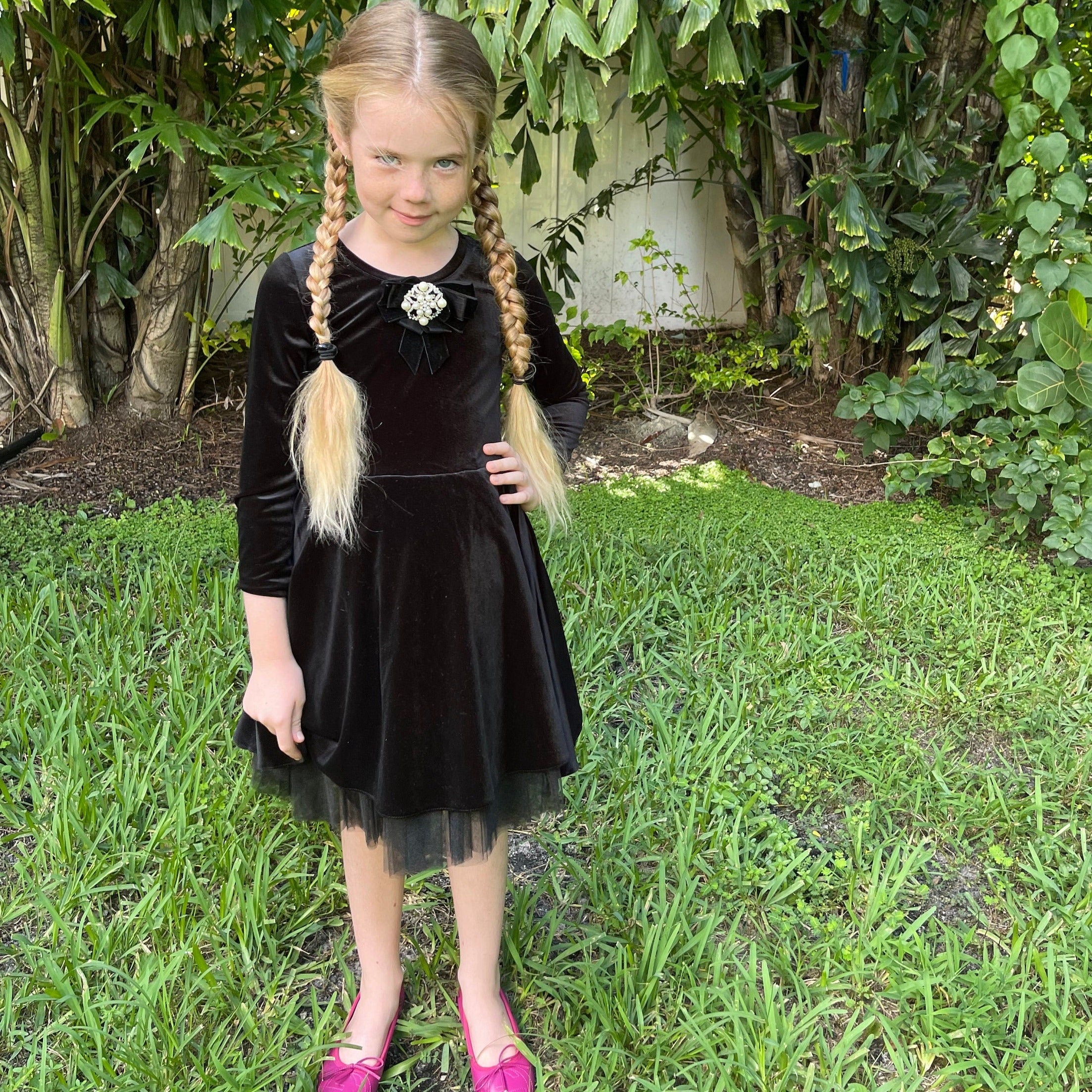 Wednesday Halloween Girl Dress - Little Black Dress