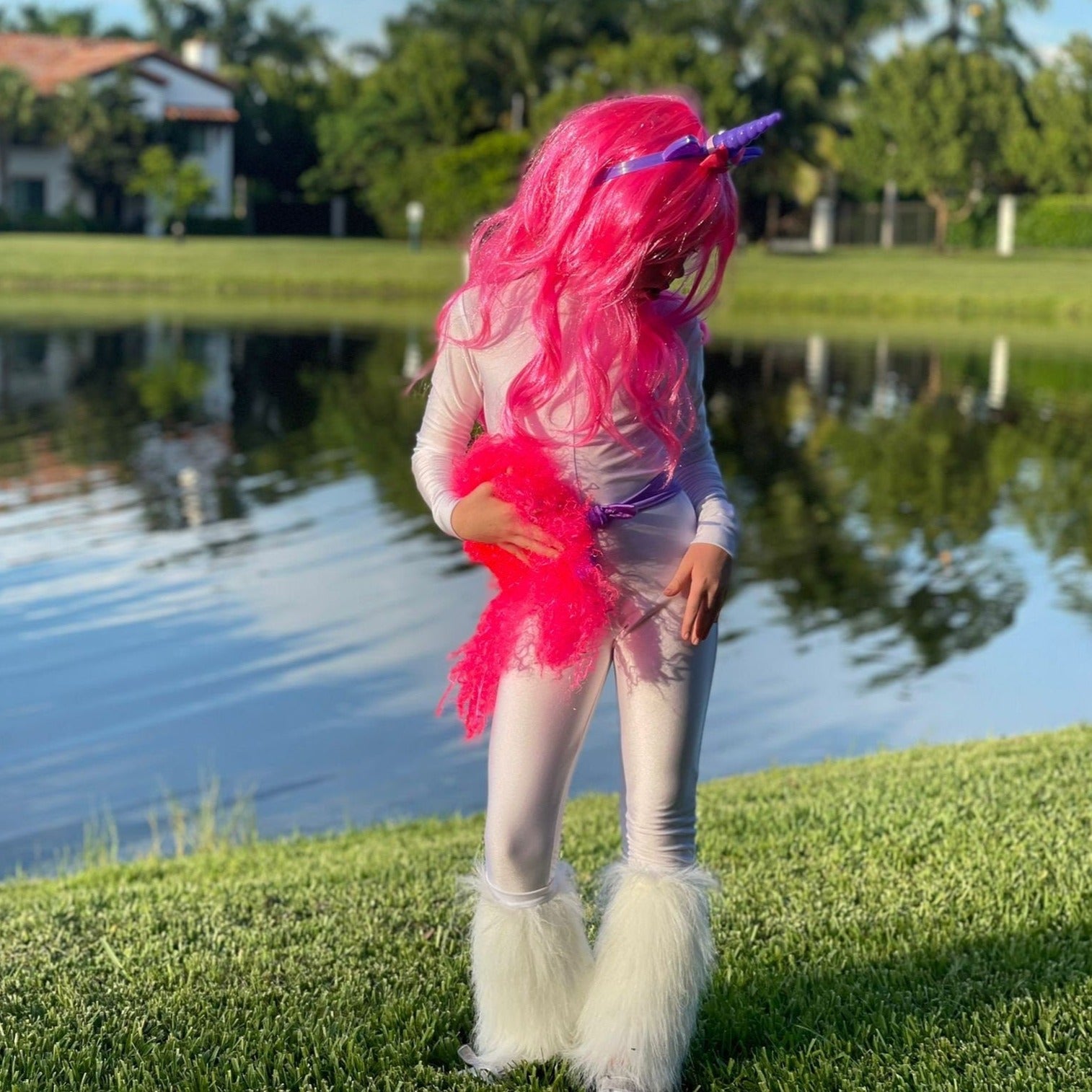 Kids Halloween Unicorn My Little Pony Bodysuit Pink Halloween Girl Costume